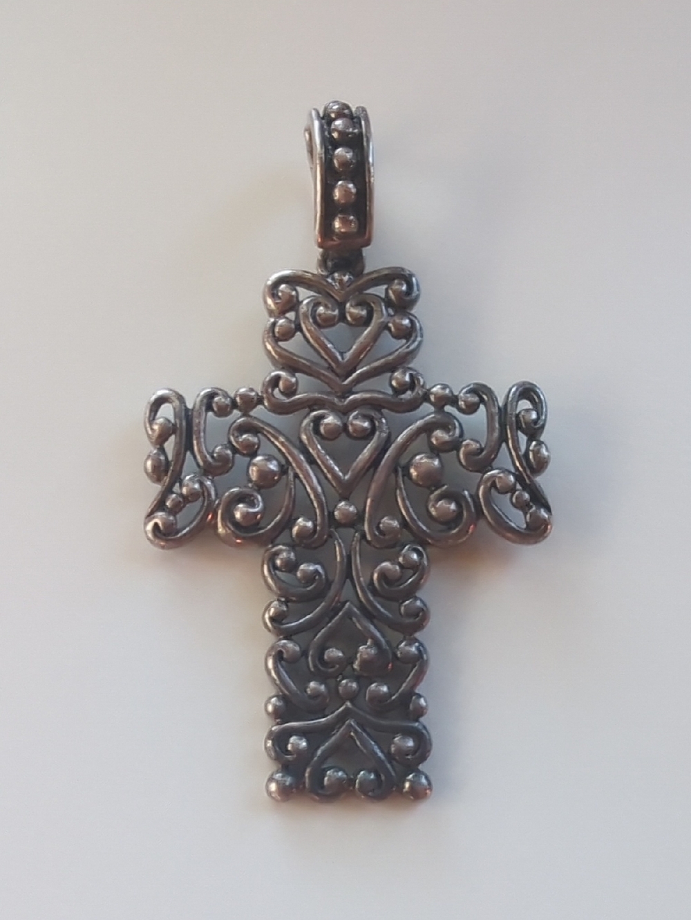 Filigree Cross 925 Sterling Silver Pendant